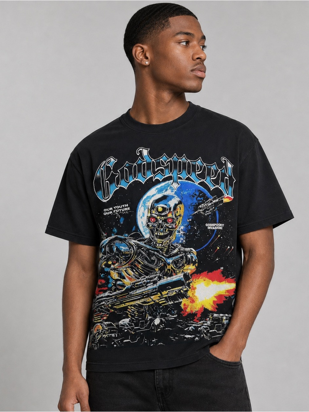 Godspeed Skeleton Space Warrior
